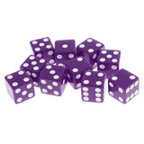 Maxbell 10 Pieces Six Sided Dice Digital Dices Set RPG Playing Game Toy Dark Purple