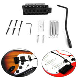 Maxbell Electric Guitar Single Bridge Crank Bar Screws Wrench Spring for Strat Black