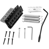 Maxbell Electric Guitar Single Bridge Crank Bar Screws Wrench Spring for Strat Black