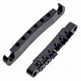 Maxbell Electric Guitar Saddle Bridge Tune-O-Matic Set Studs For 6-String LP Black