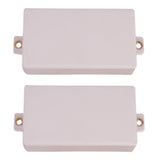 Maxbell No Hole Closed Electric Guitar Pickup Humbucker Covers Double Coil White