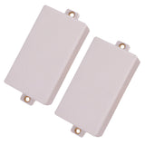 Maxbell No Hole Closed Electric Guitar Pickup Humbucker Covers Double Coil White