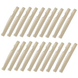 Maxbell 20 Plastic Guitar String Bridge Saddles for Acoustic Guitar 72x3x9mm - White