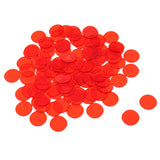 Maxbell 100 Pieces Translucent Bingo Chip 3/4 Inch for Bingo Game Cards Red