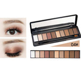 Maxbell 10 Colors Shimmer Eyeshadow Makeup Cosmetic Eye Shadow Shades Palette Kit 4#