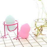 Maxbell Makeup Puff Stand Holder Sponge Organizer Shelf Chicken Feet Shaped Blue