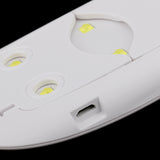 Maxbell Folding UV LED Nail Lamp Gel Polish Curing Nail Art Dryer with Timer White