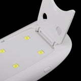 Maxbell Folding UV LED Nail Lamp Gel Polish Curing Nail Art Dryer with Timer White