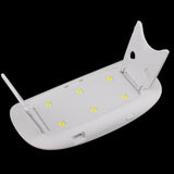 Maxbell Folding UV LED Nail Lamp Gel Polish Curing Nail Art Dryer with Timer White