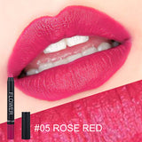 Maxbell Waterproof Long Lasting Matte Lipstick Pencil Makeup Lip Gloss Pen Rose red