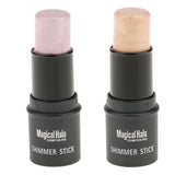 Maxbell Waterproof Makeup Face Powder Cream Shimmer Highlight Contour Stick Pen 2#