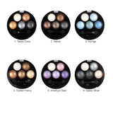 Maxbell 5 Colors Metallic Eye Shadow Makeup Shimmer Matte Eyeshadow Palette Nature