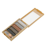 Maxbell 5 Colors Diamond Smoky Shimmer Eyeshadow Palette & Makeup Cosmetic Brush 1#