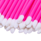 Maxbell 50 Pieces Disposable Lip Gloss Brush Lipstick Wands Makeup Applicator Pink