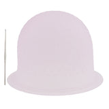 Maxbell Reusable Salon Highlighting Dye Hair Coloring Frosting Cap + Metal Hook Pink