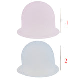 Maxbell Reusable Salon Highlighting Dye Hair Coloring Frosting Cap + Metal Hook Pink