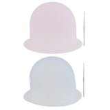 Maxbell Reusable Salon Highlighting Dye Hair Coloring Frosting Cap + Metal Hook Pink