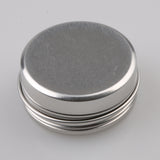 Maxbell lot 12 Aluminum Round Screw Lid Cosmetic Lip Balm Tins Container 15g