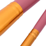 Maxbell Pro 2 pieces Makeup Powder Foundation Eyeshadow Brushes Set Pink and Gold
