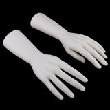 Maxbell 1 Pair Male Mannequin Hand for Jewelry Bracelet Gloves Display White