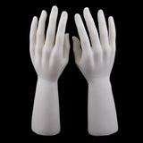 Maxbell 1 Pair Male Mannequin Hand for Jewelry Bracelet Gloves Display White