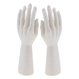 Maxbell 1 Pair Male Mannequin Hand for Jewelry Bracelet Gloves Display White