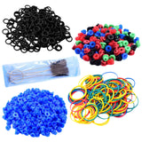 Maxbell Tattoo Supply Kit O-rings Rubber Bands Grommets Nipples & Brush Set Blue