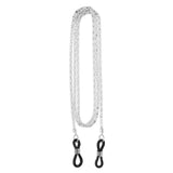 Maxbell 5 Pieces Metal Eyeglass Neck Chain Reading Glasses Sunglasses Holder White