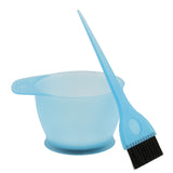 Maxbell Salon Hair Color Dye Bowl Comb Brush Set Hairdressing Tint Bleach Tools Blue