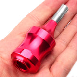 Maxbell Tattoo Machine Handle Grips Tip w/ Needle Tube Tattoo Gun Supply Tool Red