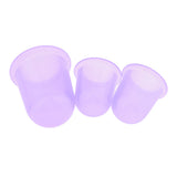 Maxbell 6 Piece Silicone Anti Cellulite Massage Vacuum Cupping Body Facial Cup Purple