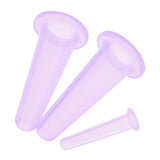Maxbell 6 Piece Silicone Anti Cellulite Massage Vacuum Cupping Body Facial Cup Purple