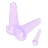 Maxbell 6 Piece Silicone Anti Cellulite Massage Vacuum Cupping Body Facial Cup Purple