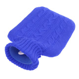 Maxbell Thick Soft Knitted Cover Case For 2000ml Rubber Hot Water Bottle Bag Blue