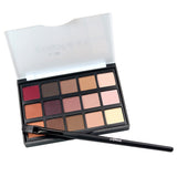 Maxbell 15 Colors Shimmer Matte Eyeshadow Palette Kit + Eye Shadow Makeup Brush #1
