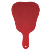 Maxbell Cute Tooth Shaped Hand Held Plastic Makeup Mirror Gift Red