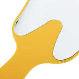 Maxbell Cute Tooth Shaped Hand Held Plastic Makeup Mirror Dental Clinic Gift Yellow