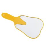 Maxbell Cute Tooth Shaped Hand Held Plastic Makeup Mirror Dental Clinic Gift Yellow