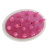 Maxbell Shampoo Shower Washing Scrub Scalp Massage Massager Hair Brush Comb Pink+White