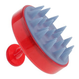 Maxbell Silicone Shampoo Scalp Shower Hair Washing Massage Massager Brush Comb  Red