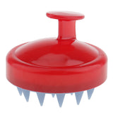 Maxbell Silicone Shampoo Scalp Shower Hair Washing Massage Massager Brush Comb  Red
