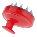 Maxbell Silicone Shampoo Scalp Shower Hair Washing Massage Massager Brush Comb  Red