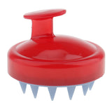 Maxbell Silicone Shampoo Scalp Shower Hair Washing Massage Massager Brush Comb  Red