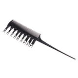 Maxbell Professional Sectioning Weave Highlighting Salon Highlights Hair Comb Black