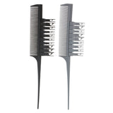 Maxbell Professional Sectioning Weave Highlighting Salon Highlights Hair Comb Silver