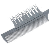 Maxbell Professional Sectioning Weave Highlighting Salon Highlights Hair Comb Silver