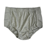 Maxbell Women Adults Reusable Snap-On Incontinence Pant Diaper Protective Grey L