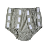 Maxbell Women Adults Reusable Snap-On Incontinence Pant Diaper Protective Grey L