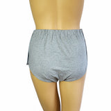 Maxbell Women Adults Reusable Snap-On Incontinence Pant Diaper Protective Grey L