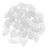 Maxbell 25 Pairs Push Silicone Nose Pads for Glasses Spectacles Eyeglass 15mm Clear